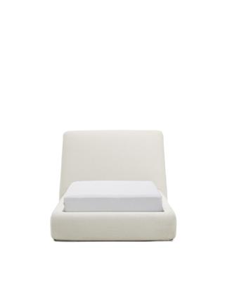 Кровать La Forma (ех Julia Grup) Кровать Martina со съемным чехлом из шенилла цвета экрю 90 x 200 арт. 421091