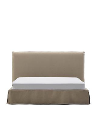 Кровать La Forma (ех Julia Grup) Кровать Jaira серо-коричневого цвета со съемным чехлом для матраса 180 x 200 арт. 216208