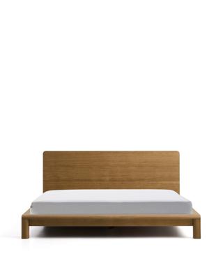 Кровать La Forma (ех Julia Grup) Кровать Arelida из дуба со светло-коричневой отделкой, для матраса 180 x 200 см арт. 491455