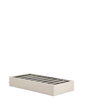 Кровать La Forma (ех Julia Grup) Основание кровати Nelzi с боковым открыванием из шенилла цвета экрю для матраса 90 x 200 см арт. 463755