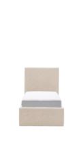 Кровать La Forma (ех Julia Grup) Кровать Nahiri бежевого цвета из шенилла с ящиком для хранения 90 x 200 см арт. 418936