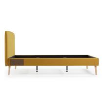 Кровать La Forma (ех Julia Grup) Кровать Lydia 160х200 горчичная арт. 052364