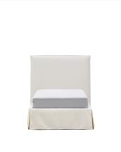 Кровать La Forma (ех Julia Grup) Кровать Jaira из белого шенилла со съемным чехлом для матраса 90x200 арт. 447721