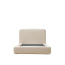 Кровать La Forma (ех Julia Grup) Кровать Martina со съемным чехлом из ткани букле для матраса 90 х 200 см арт. 178795