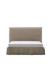 Кровать La Forma (ех Julia Grup) Кровать Jaira серо-коричневого цвета со съемным чехлом для матраса 150 x 190 арт. 216204