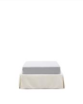 Кровать La Forma (ех Julia Grup) Основание кровати Jaira со съемным чехлом из белого шенилла для матраса 90 х 200 см арт. 447737