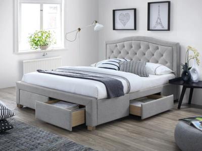 Кровать Signal Кровать Signal ELECTRA TAP.76 (серый/дуб) 140/200 арт. ELECTRA140SZD
