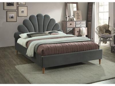 Кровать Signal Кровать Signal SANTANA VELVET (серый/дуб) 160/200 арт. SANTANAV160SZD