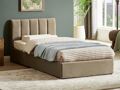 Кровать Signal Кровать SIGNAL MONTREAL Velvet Bluvel 28 бежевый, 90/200 арт. MONTREALV90BE