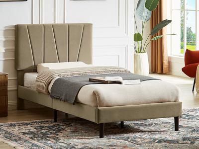 Кровать Signal Кровать SIGNAL SAVANA Velvet Bluvel 28 бежевый, 90/200 арт. SAVANAV90BE