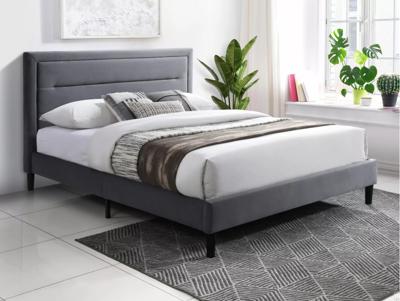 Кровать Signal Кровать Signal MALAGA Velvet Bluvel 14 (серый/черный) 160/200 арт. MALAGAV160SZC