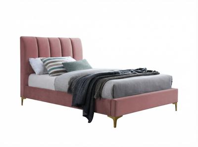 Кровать Signal Кровать Signal MIRAGE VELVET TAP. 185 (античный розовый/золотой) 90/200 арт. MIRAGEV90AR