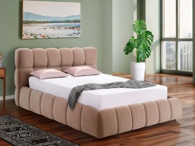 Кровать Signal Кровать SIGNAL PARMA Velvet Bluvel 40 темно-бежевый 140/200 арт. PARMAV140CBE40