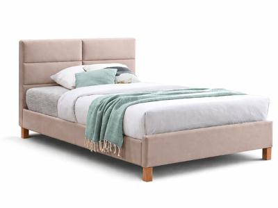 Кровать Signal Кровать SIGNAL SIERRA Velvet Bluvel 28 бежевый/дуб, 120/200 арт. SIERRAV120BED