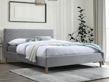 Кровать Signal Кровать Signal AZURRO VELVET BLUVEL03 (светло-серый/дуб) 160/200 арт. AZURROV160JSZD