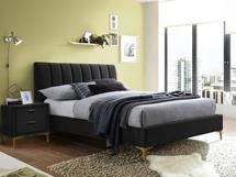 Кровать Signal Кровать Signal MIRAGE VELVET TAP. 186 (черный/золотой) 160/200 арт. MIRAGEV160C
