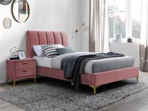 Кровать Signal Кровать Signal MIRAGE VELVET TAP. 185 (античный розовый/золотой) 90/200 арт. MIRAGEV90AR