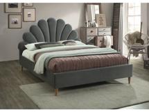 Кровать Signal Кровать Signal SANTANA VELVET (серый/дуб) 160/200 арт. SANTANAV160SZD