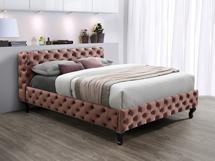 Кровать Signal Кровать Signal HERRERA VELVET BLUVEL 52 (античный розовый/венге) 160/200 арт. HERRERAV160RW
