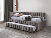 Кровать Signal Кровать Signal ALFIE Velvet Bluvel 40 (темно-бежевый) 120/200 арт. ALFIEV120CBE