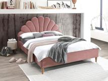 Кровать Signal Кровать Signal SANTANA VELVET (античный розовый/дуб) 160/200 арт. SANTANAV160RDN