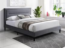 Кровать Signal Кровать Signal MALAGA Velvet Bluvel 14 (серый/черный) 160/200 арт. MALAGAV160SZC