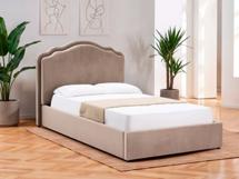 Кровать Signal Кровать SIGNAL FLORENCJA Velvet Bluvel 40 темно-бежевый 140/200 арт. FLORENCJAV140CBE