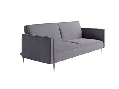 Кровать Top concept Este диван-кровать трехместный, прямой, с подлокотниками, бархат 26 арт. 14230