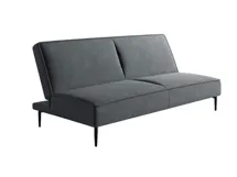 Кровать Top concept Este диван-кровать трехместный, прямой, без подлокотников, бархат серый 27 арт. 14216