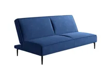Кровать Top concept Este диван-кровать трехместный, прямой, без подлокотников, бархат синий 29 арт. 14217