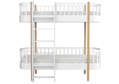 Кровать двухъярусная Ellipsefurniture Кровать двухъярусная Classic фронтальная лестница (белый) арт. CLMBDB01010199