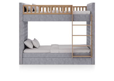 Кровать двухъярусная Ellipsefurniture Кровать двухъярусная Elit soft (серый) арт. ET010107021001