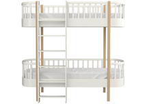 Кровать двухъярусная Ellipsefurniture Кровать двухъярусная Classic фронтальная лестница (молочный) арт. CLMBDB02010199