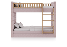 Кровать двухъярусная Ellipsefurniture Кровать двухъярусная Elit soft (розовый) арт. ET010110020501