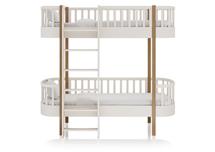 Кровать двухъярусная Ellipsefurniture Кровать двухъярусная Classic фронтальная лестница (молочный) арт. CLMBDB02010199