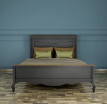 Кровать Этажерка Дизайнерская кровать "Leontina Black" 160x200 арт ST9341/16BLK арт. ST9341/16BLK