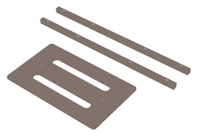 Кроватка Ellipsefurniture Удлинение для кроватки Ellipsebed до 165 см (коричневый) арт. EBMPBL02971099