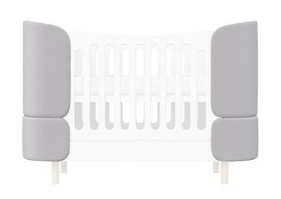 Кроватка Ellipsefurniture Комплект чехлов для кроватки-трансформера KIDI Soft (серый) арт. TX02470100501