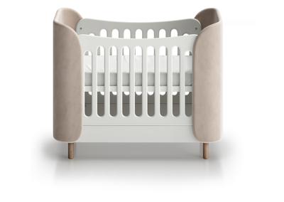 Кроватка Ellipsefurniture Кроватка KIDI Soft mini cпальное место 60*120 см антивандальная ткань (бежевый) арт. KD01535503806