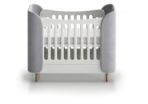 Кроватка Ellipsefurniture Кроватка KIDI Soft mini cпальное место 60*120 см антивандальная ткань (серый) арт. ZN-411054