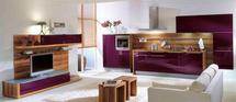 Кухня Haecker  Elba - High gloss aubergine