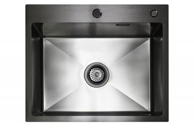 Кухонная мойка ЯЯЯ Кухонная мойка из нержавейки BLANTEK LS-5848B Nano black арт. 5848223