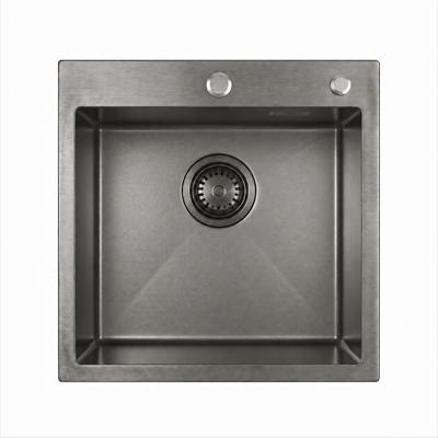 Кухонная мойка ЯЯЯ Кухонная мойка из нержавейки BLANTEK LS-5050STB Stone texture black арт. 5050228