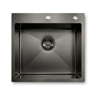 Кухонная мойка ЯЯЯ Кухонная мойка из нержавейки BLANTEK VS-5650B Nano black арт. 5650202