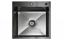 Кухонная мойка ЯЯЯ Кухонная мойка из нержавейки BLANTEK LS-5050HN Honeycomb Nano black арт. 5050224