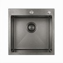 Кухонная мойка ЯЯЯ Кухонная мойка из нержавейки BLANTEK LS-5050STB Stone texture black арт. 5050228