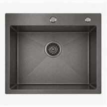 Кухонная мойка ЯЯЯ Кухонная мойка из нержавейки BLANTEK LS-5848STB Stone texture black арт. 5848228