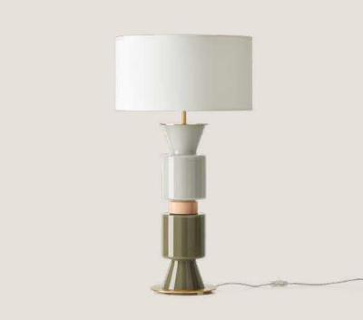 Лампа Aromas del Campo Настольная лампа Ponn Ponn латунный металл, белый абажур 801011/41 арт. 035919