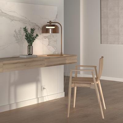 Лампа Aromas del Campo Настольная лампа Ipon золотой металл, smoked Greenish brown плафон арт. 458994