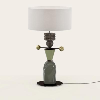 Лампа Aromas del Campo Настольная лампа Nuro коричневый мрамор с абажуром 801011/41 арт. 463435